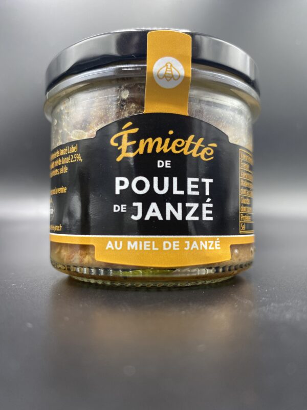 Émietté de Poulet de Janzé au Miel de Janzé